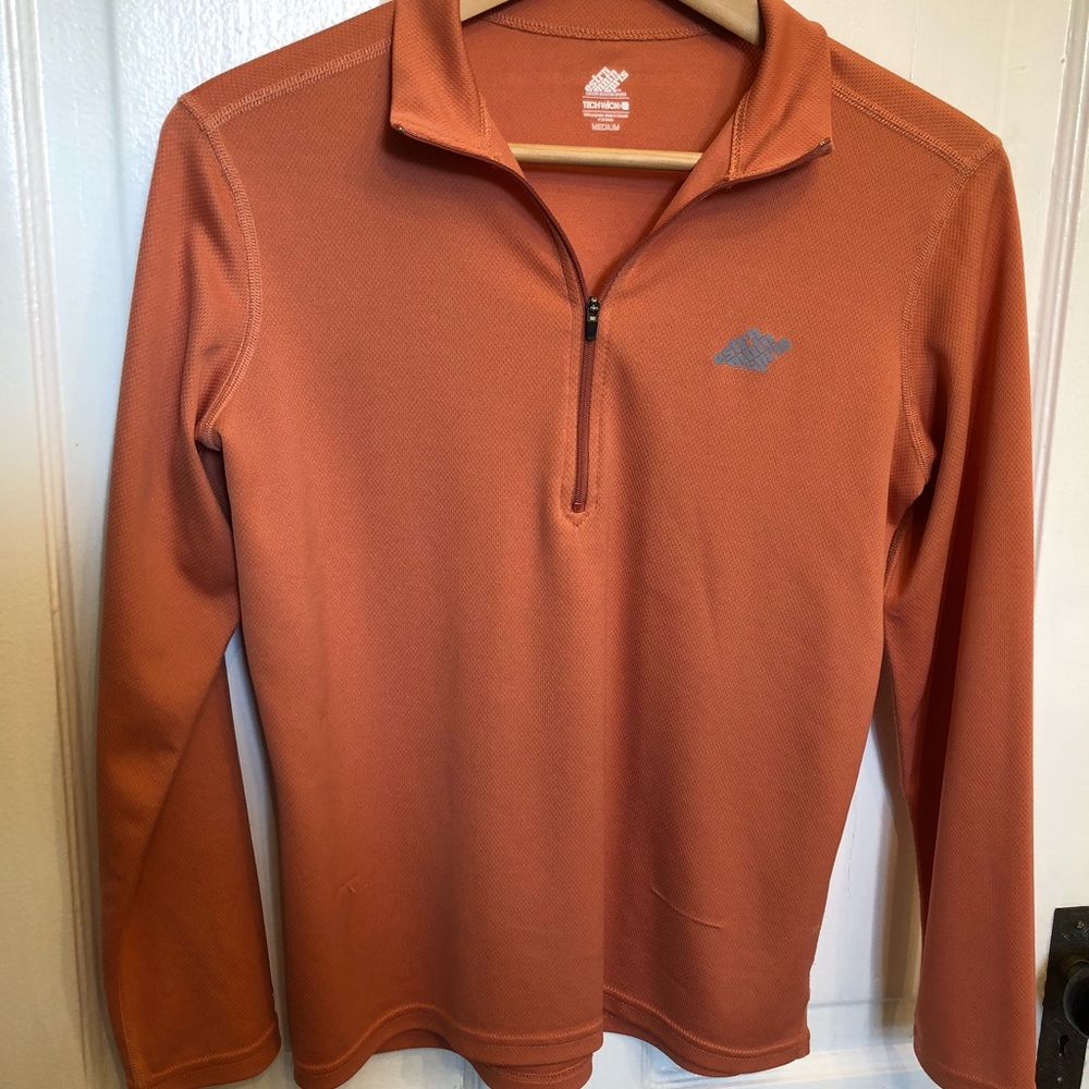 Coral Athletic Zip Up Wick Away Layer